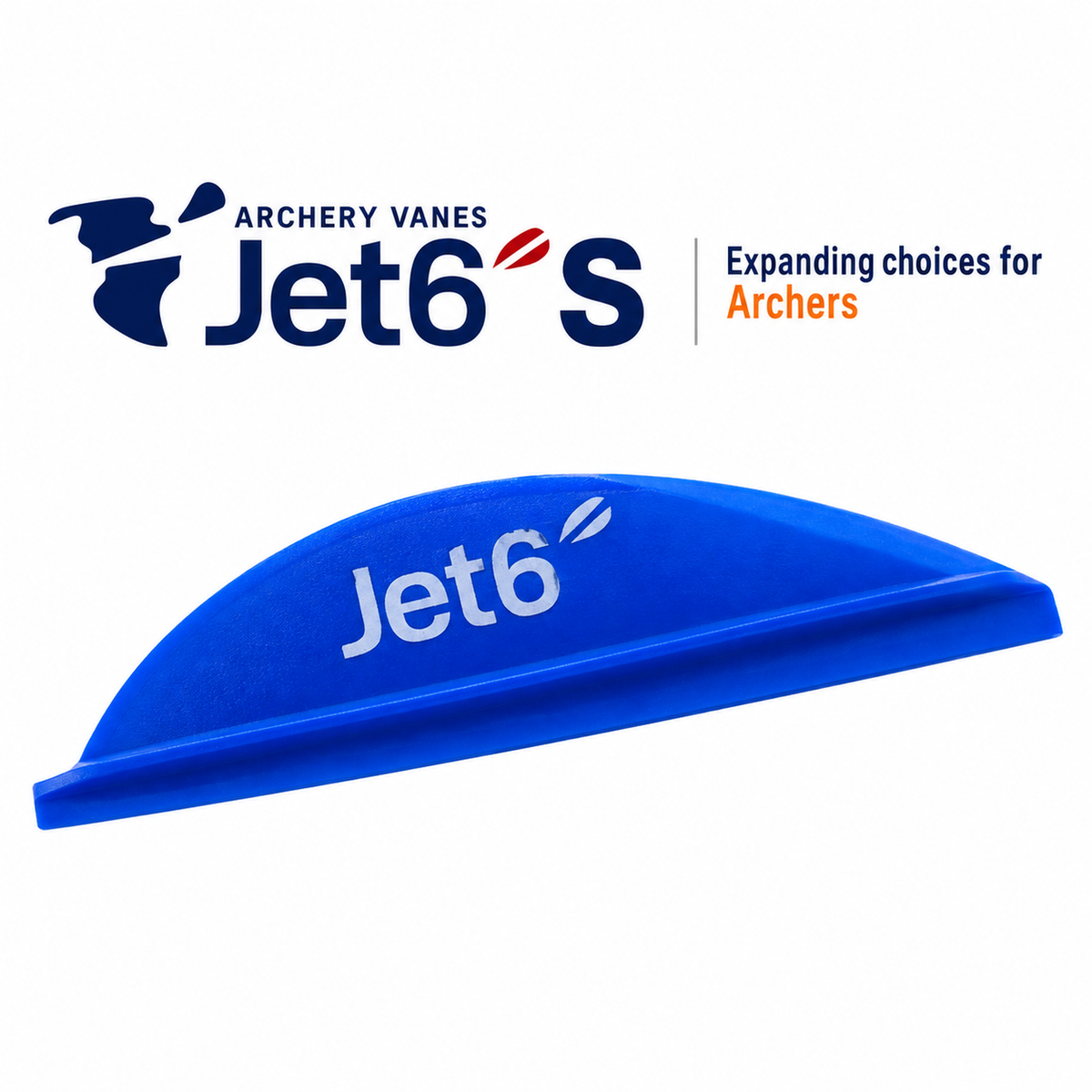 Korea Archery Jet6 S Vanes - 1.75" - Right Hand - Blue - 50pk