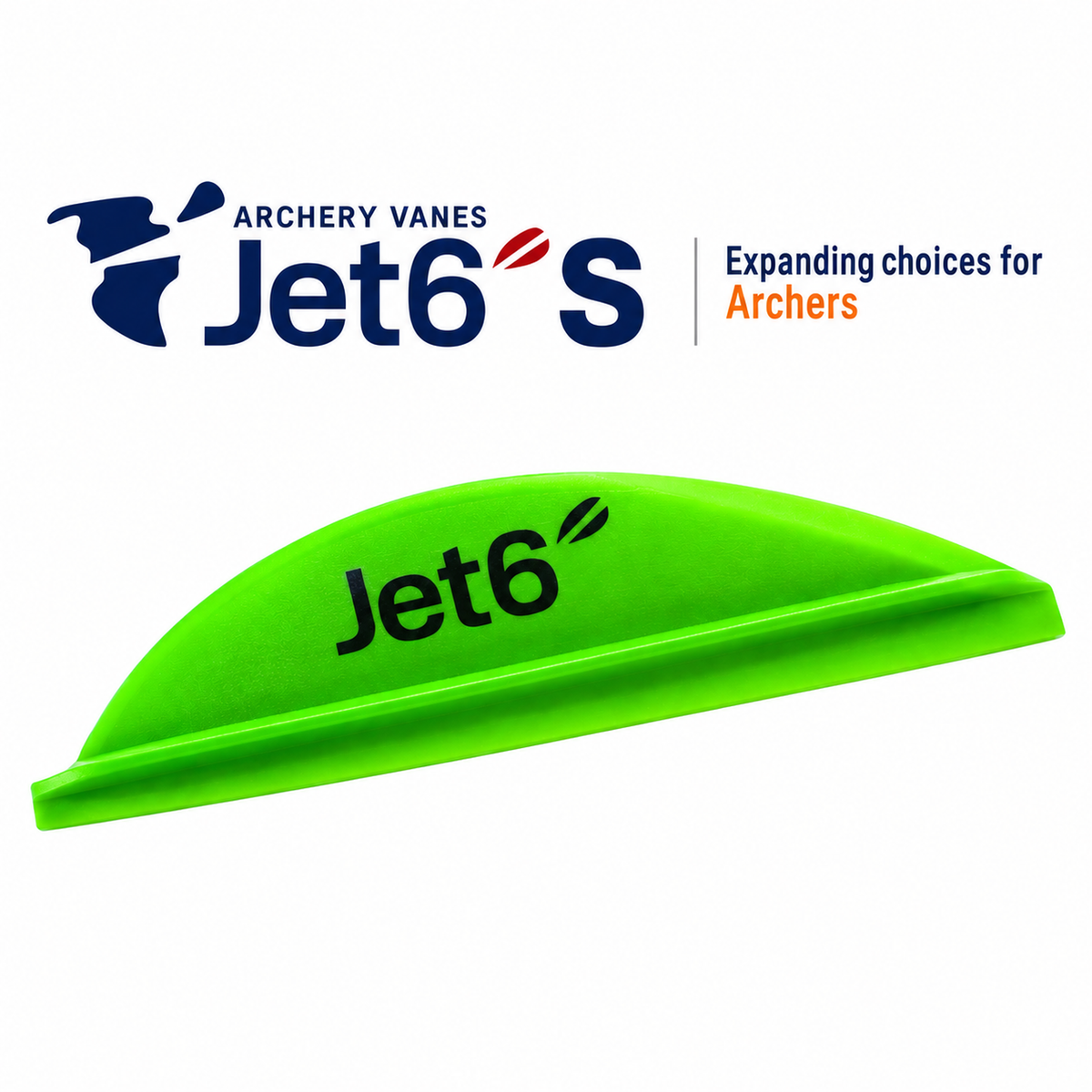 Korea Archery Jet6 S Vanes - 1.75" - Right Hand - Green - 50pk