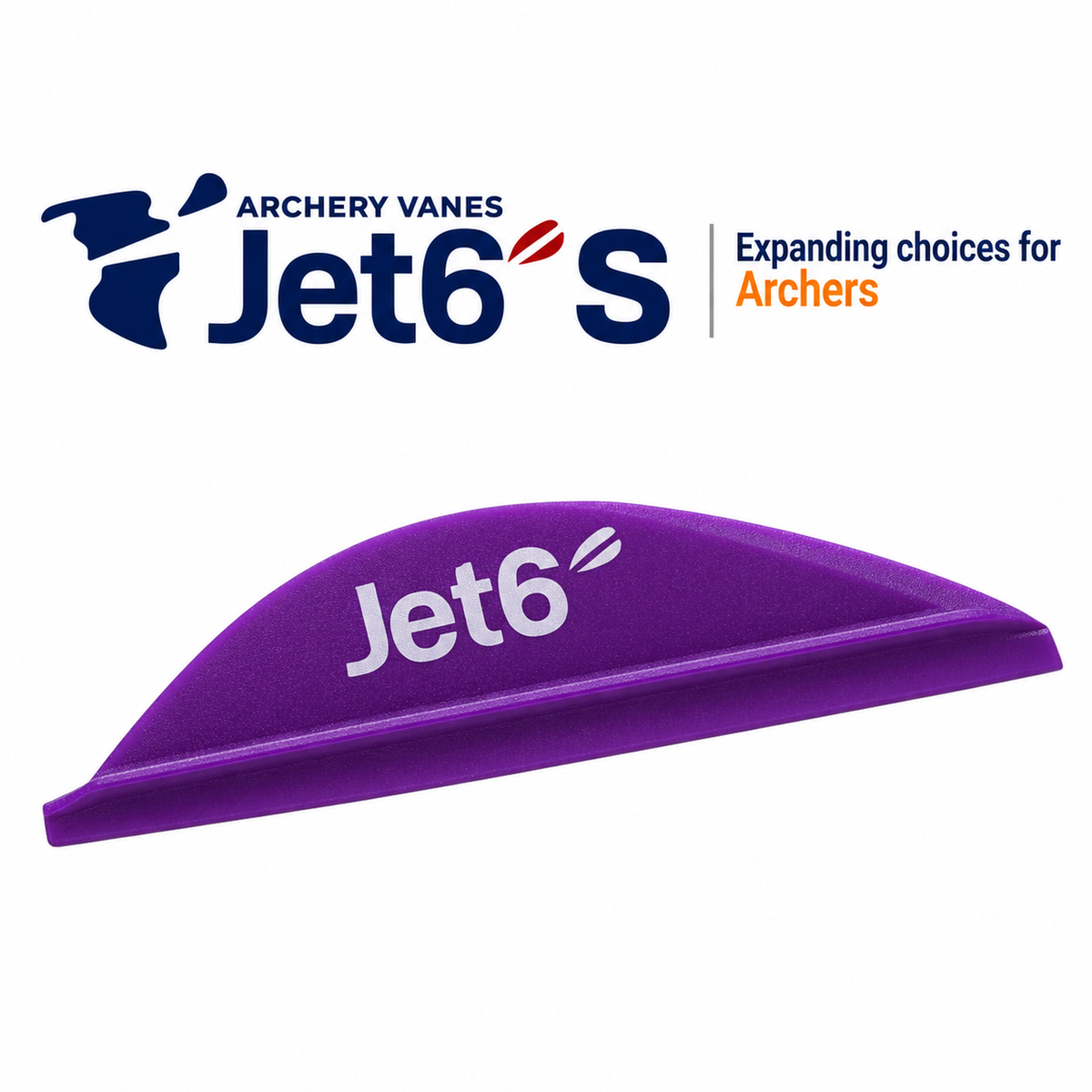 Korea Archery Jet6 S Vanes - 1.75" - Right Hand - Purple - 50pk