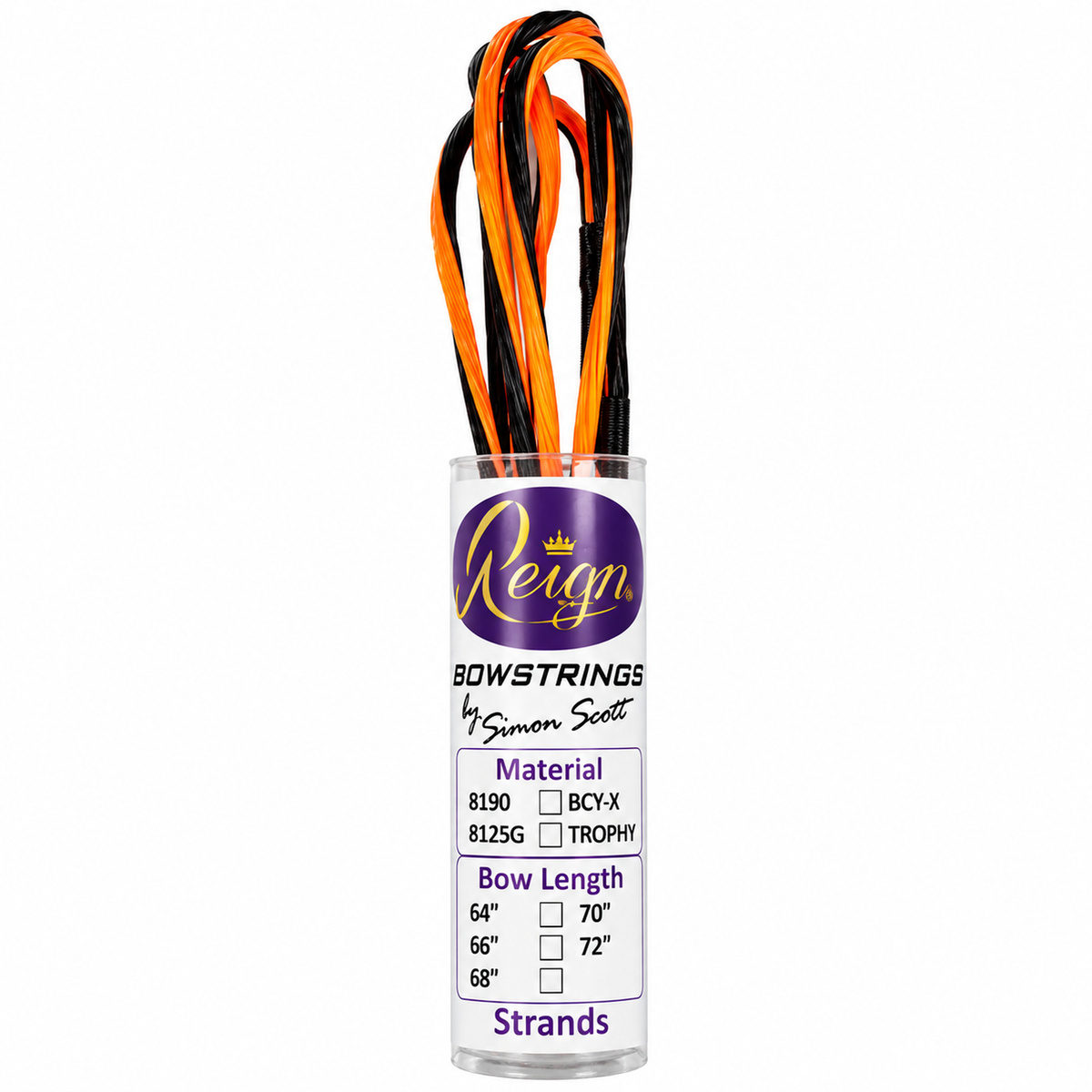 Reign Recurve String - For 66" Bow - Orange/Black