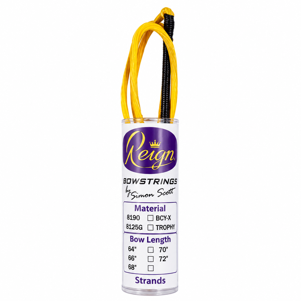 Reign Recurve String - For 66" Bow - Gold/Yellow