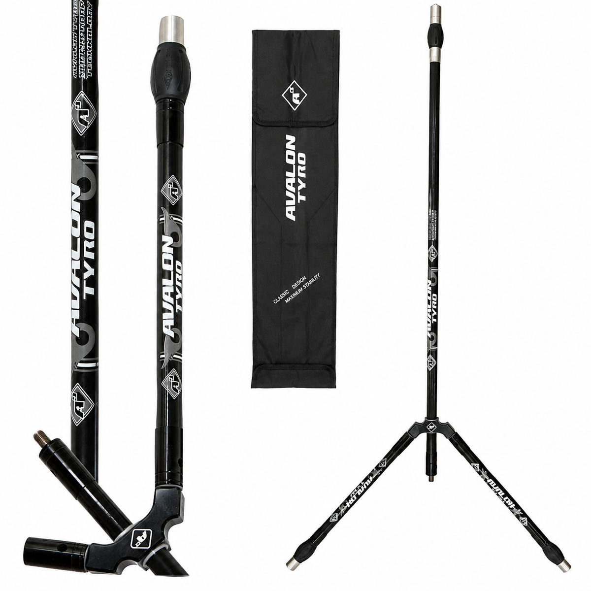 Avalon Tyro A3 Complete Stabilizer Set 28"/10" Grey Black